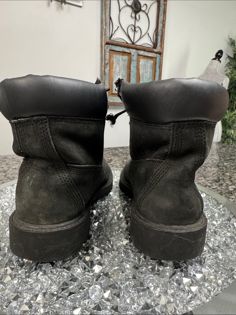 Timberland Black Women's Combat Moto Boots 4.5Y or W6 - Picture 8 of 15